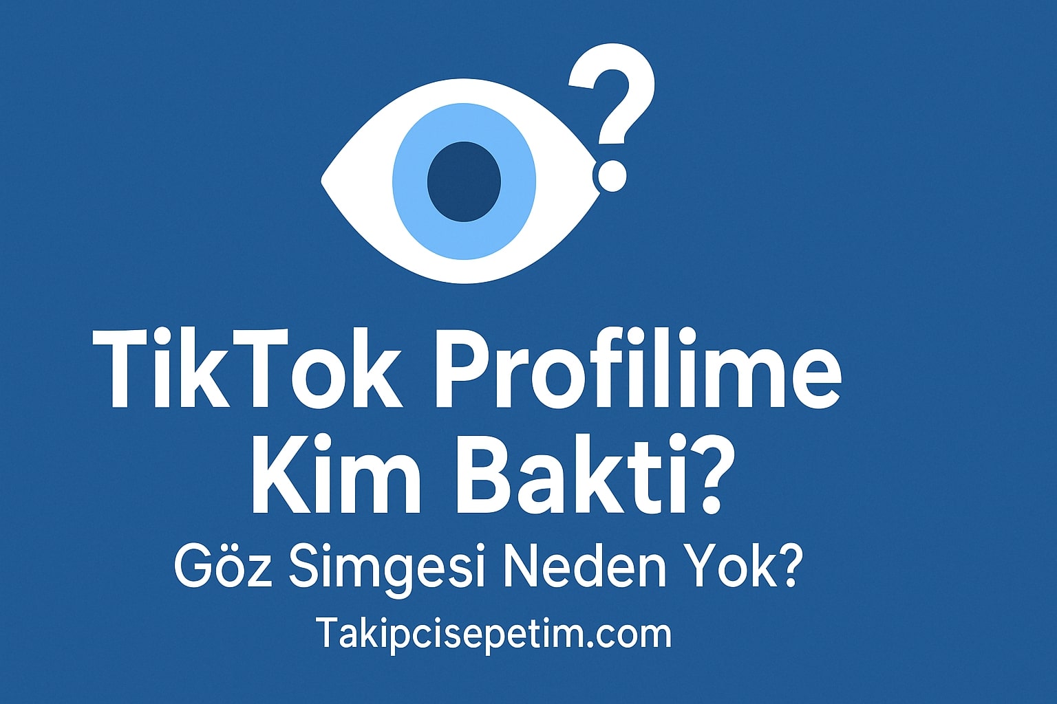 TikTok Profilime Kim Baktı? Göz Simgesi Neden Yok